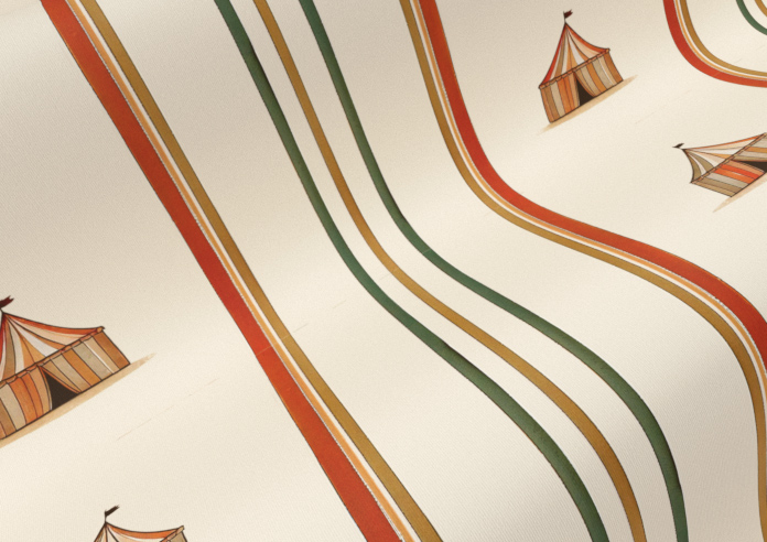 May Day, Tent Stripe Spice - Roller Blind - Image 4